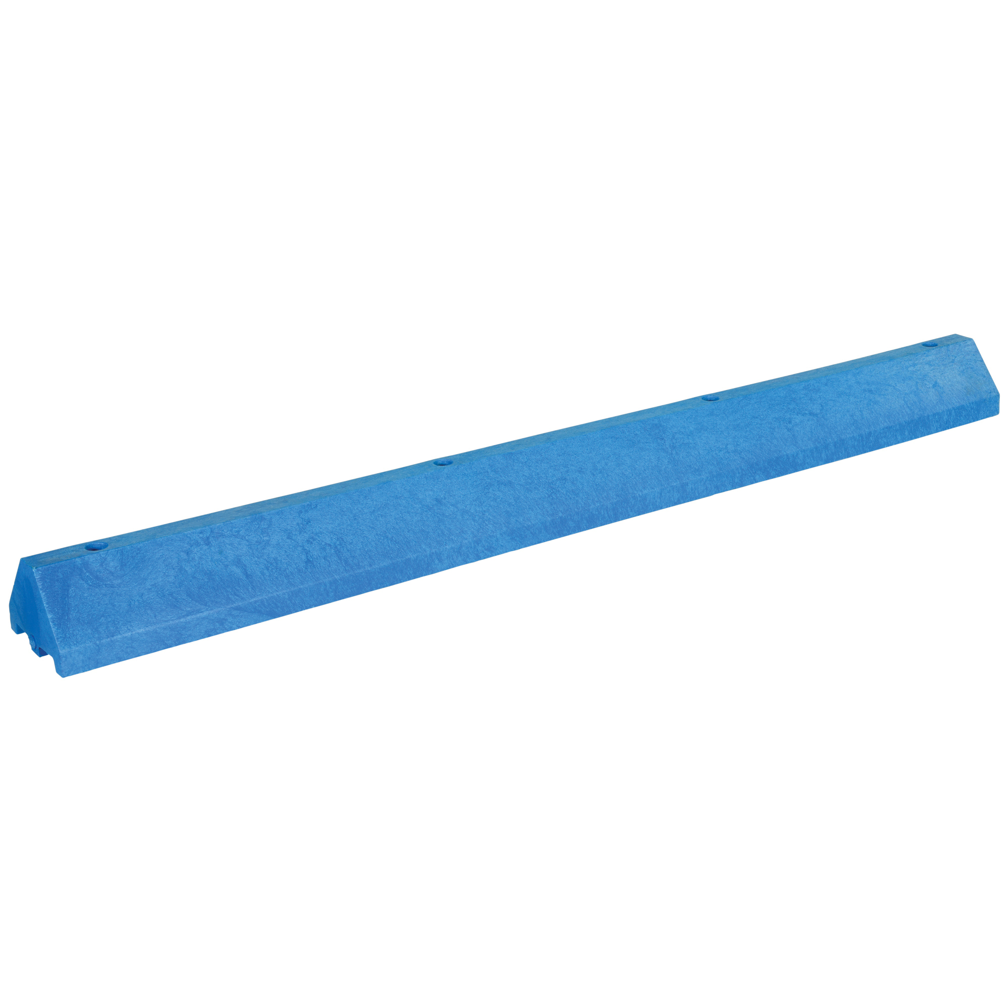 Vestil Recycled Plastic Truck Stop — 96in. x 10in. x 7in., Blue, Model# CS-TB96-B